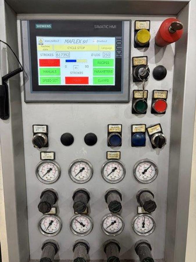 Used 108" WIDE MAFLEX HESTIA MODEL SA-502 INDUTRIAL ROLL REWINDER