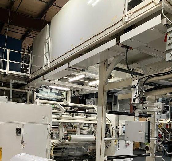 Used 57" WIDE PCMC INFINITY 10 COLOR PRINTING PRESS GEARLESS