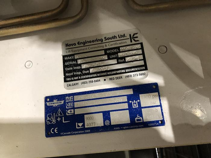 Used 12,000 POUND HYSTER S120FTPRS FORKLIFT WITH PAPER ROLL CLAMP MFG. 2017- PENDING SALE NF