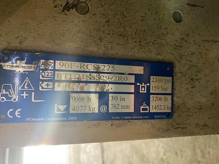 Used CASCADE MODEL 90F - RCS - 275 60" DIA. ROLL CLAMP