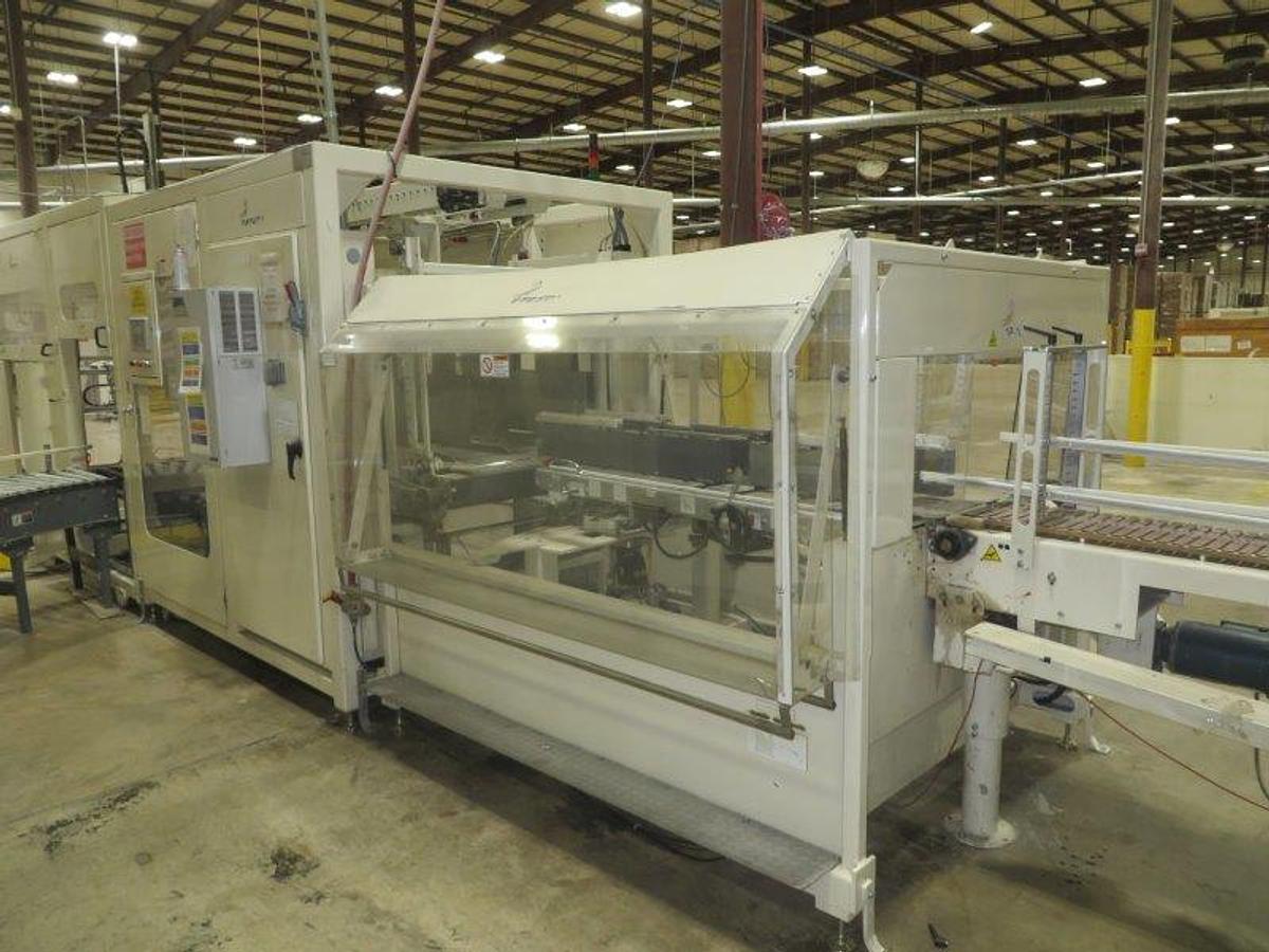 Used 2010 BAOSUO ULTRA COMPACT 102" KITCHEN TOWEL REWINDING LINE WITH LOG SAW AND PACKAGING