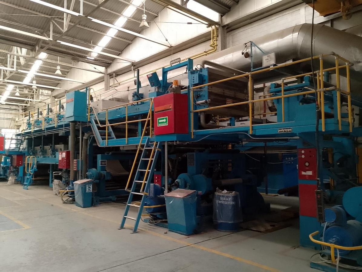 Used 50" (1280mm) WIDE POLYTYPE SWISS POLYNORM II COATER LAMINATOR - ALUMINUM, PAPER & FILM