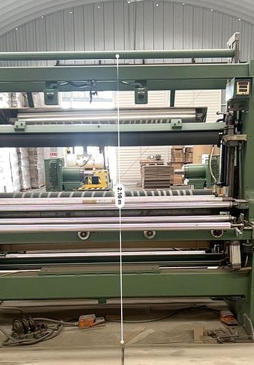 Used 72" WIDE DUSENBERY MODEL 613 COUNTER ROLL REWINDER 16" REWIND DIAMETER