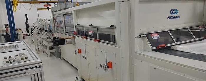 Used 62" Contech Converting Technologies, Inc. Die Cutting Press 100 Tons