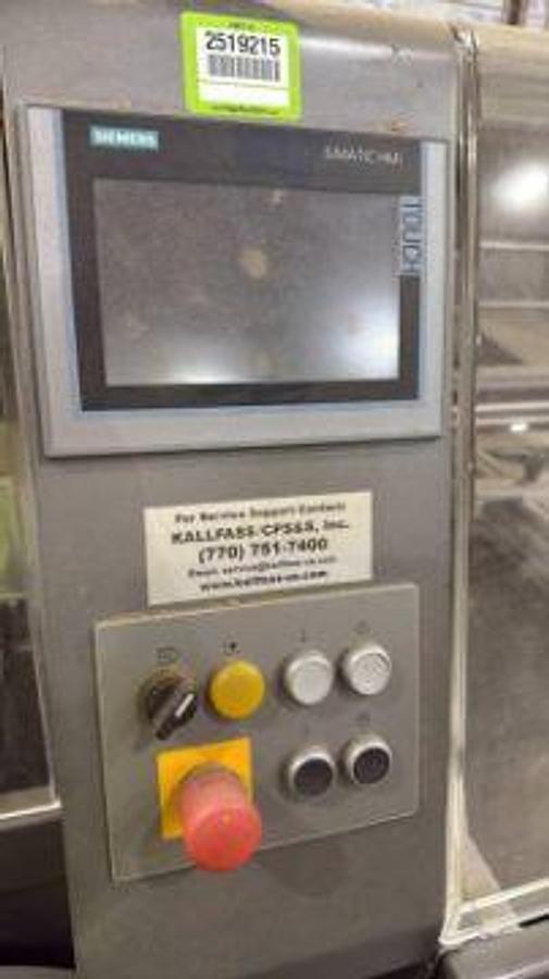 Used KALLFASS UNIVERSA 800 AUTOMATIC SIDE SEL SHRINK WRAP SYSTEM MFG 2020