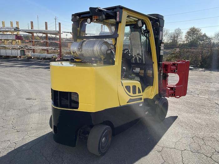 Used 12,000 POUND HYSTER S120FTPRS FORKLIFT WITH BOLZONI PAPER ROLL CLAMP TRIPLE STAGE MAST MFG. 2018 - PENDING JF