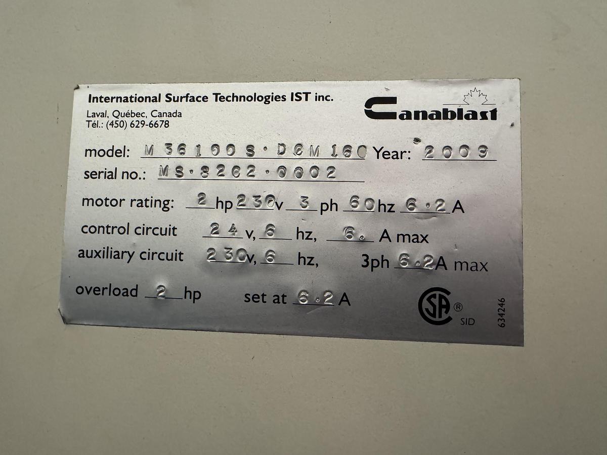 Used INTERNATIONAL SURFACE TECHNOLOGIES M36100S-DOM160 FLEXO ANILOX CLEANER
