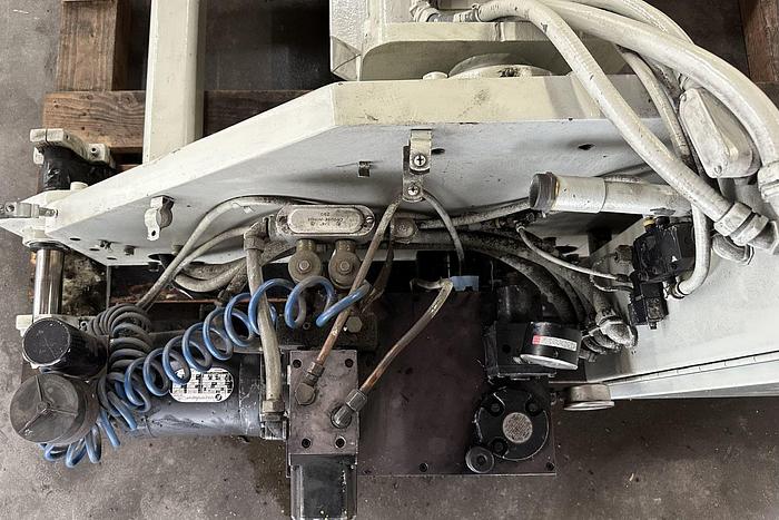 Used 60" WEBCO SHAFTLESS FLOOR PICK UP UNWIND STAND WITH EDGE GUIDE 60" DIAMETER