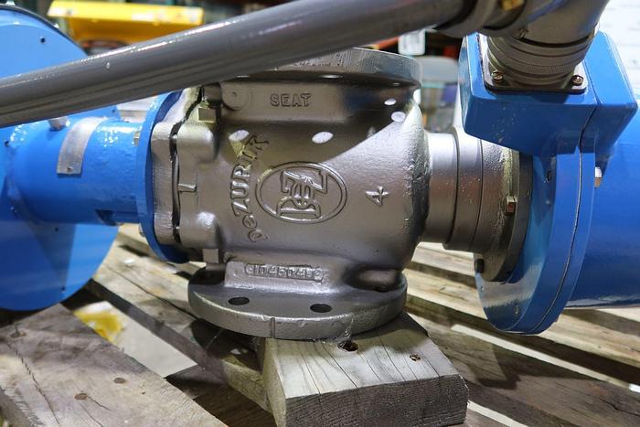 Used BASIS WEIGHT VALVE - DEZURIK PPE - 4" VALVE