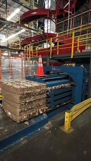 Used 30 HP BALEMASTER MODEL 4830G-8 (EO-840) HORIZONTAL AUTO TIE BALER 60" x 40" FEED OPENING MANUFACTURED 2017