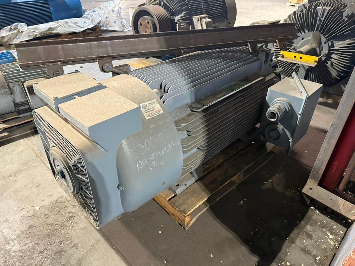Used 300HP GE MOTORS 575V FRAME 5011LL OVERHAULED  6/2019