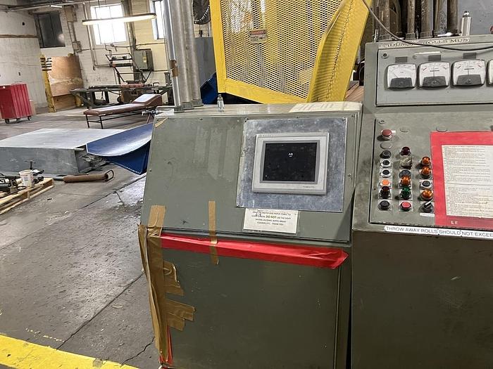 Used 102" LANGSTON TWO DRUM SLITTER REWINDER MAX DIAMETER 72" NEW ROCKWELLL DRIVES IN 2021