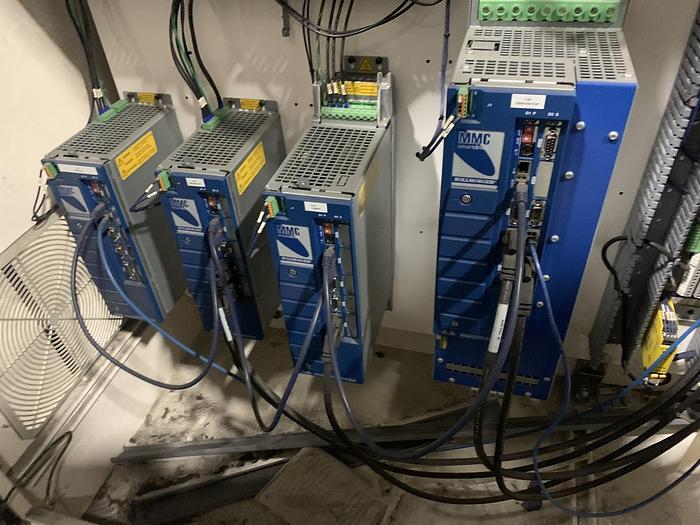 Used 42" ELSNER ENR-1000 AUTOMATIC REWINDER FOR NONWOVEN WIPES 10" REWIND DIAMETER