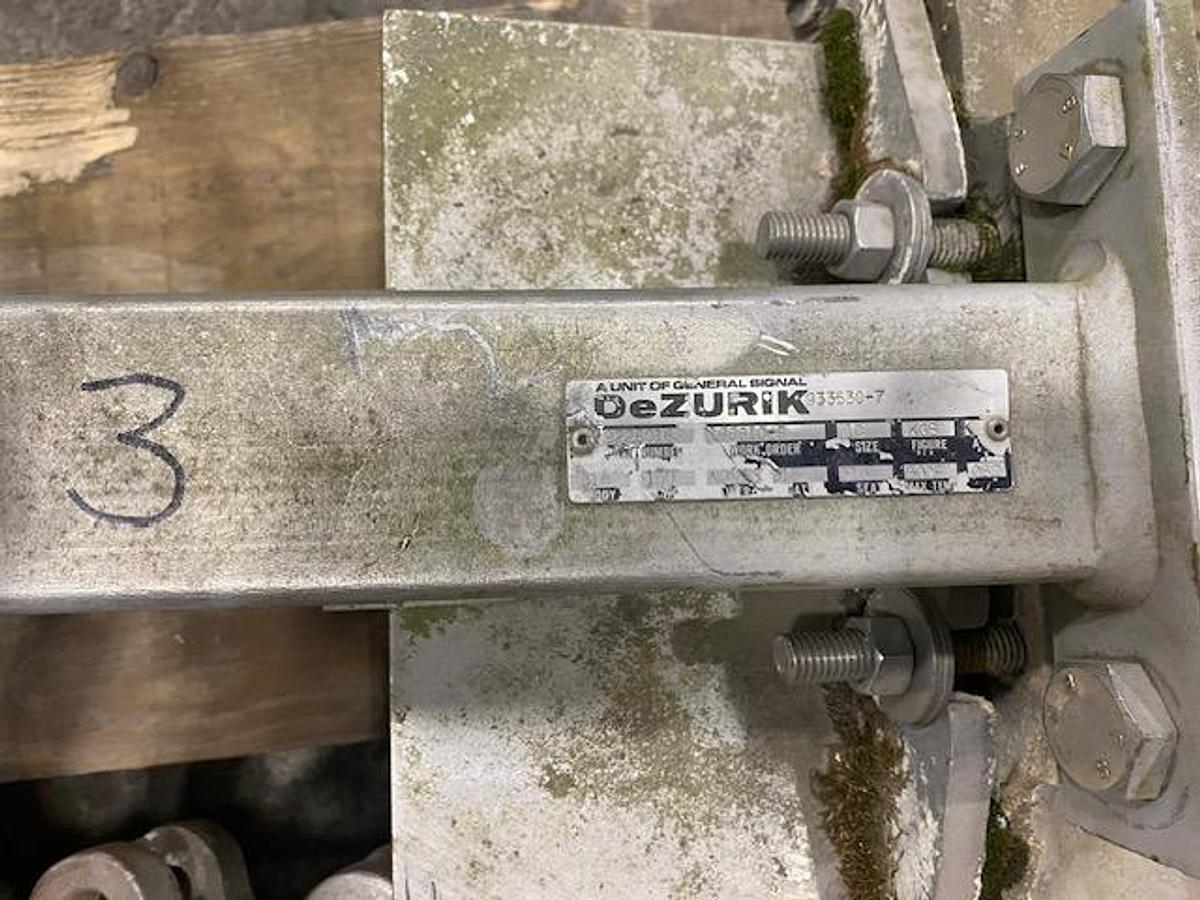 Used DEZURIK SIZE 10" SS MANUAL SLIDE GATE VALVES LOT OF (3)