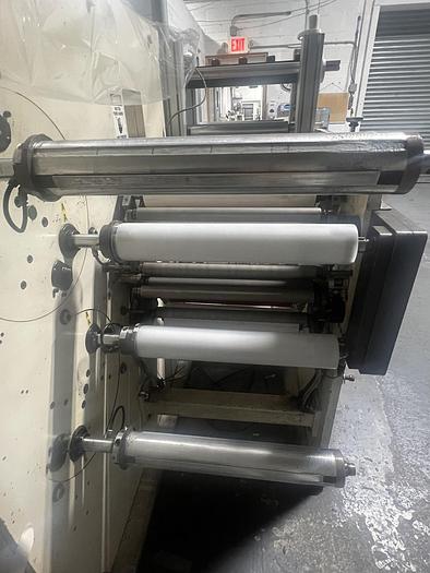 Used 16" WIDE INDEPENDENT MACHINE CO. DUPLEX TURRET SLITTER REWINDER