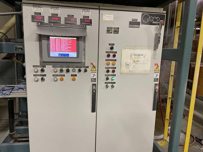 Used VORTEX UNITED STARCH MIXING SYSTEM TORNADO F5, MODEL 0202501 FX3, WITH BATCH HOPPER, BORAX HOPPER, DIGITAL SCALES, CAUSTIC HOPPER