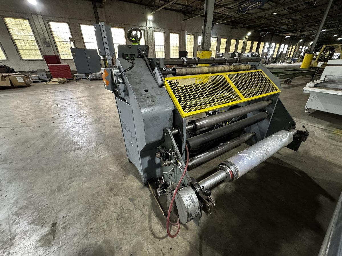 Used 45" DUSENBERY MODEL 635 BL DUPLEX SLITTER REWINDER 18" REWIND DIAMETER