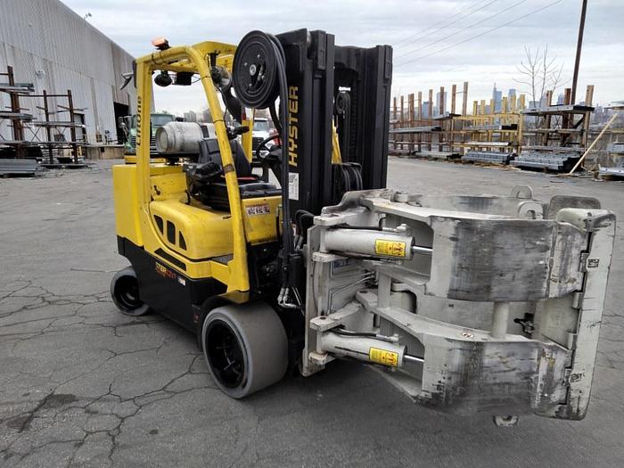 Used 12,000 POUND HYSTER MODEL S120FTPRS LOW MAST ROLL CLAMP FORKLIFT 2018