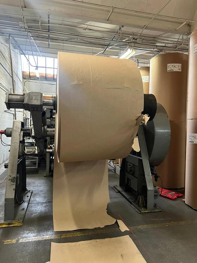 Used TURRETED UNWIND STAND SHAFTLESS FLOOR PICK UP UNWIND STAND