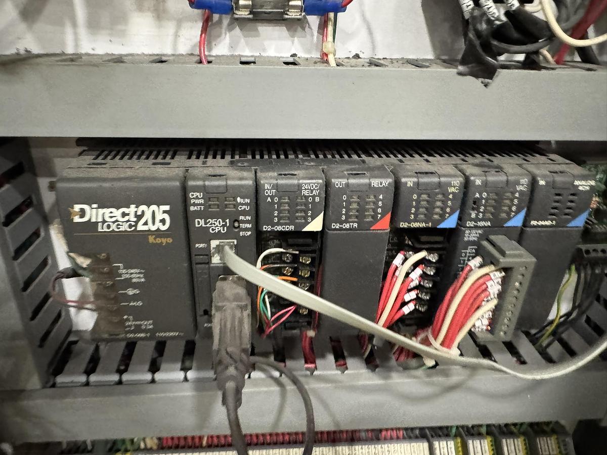 Used 60" WIDE LEVER LS1500 AUTOMATIC SINGLE KNIFE BALONEY CUTTER 16" DIAMETER