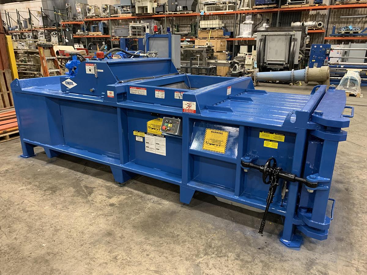 Used EXCEL EX62 CLOSED DOOR BALER 20HP TWIN RAM CYLINDERS