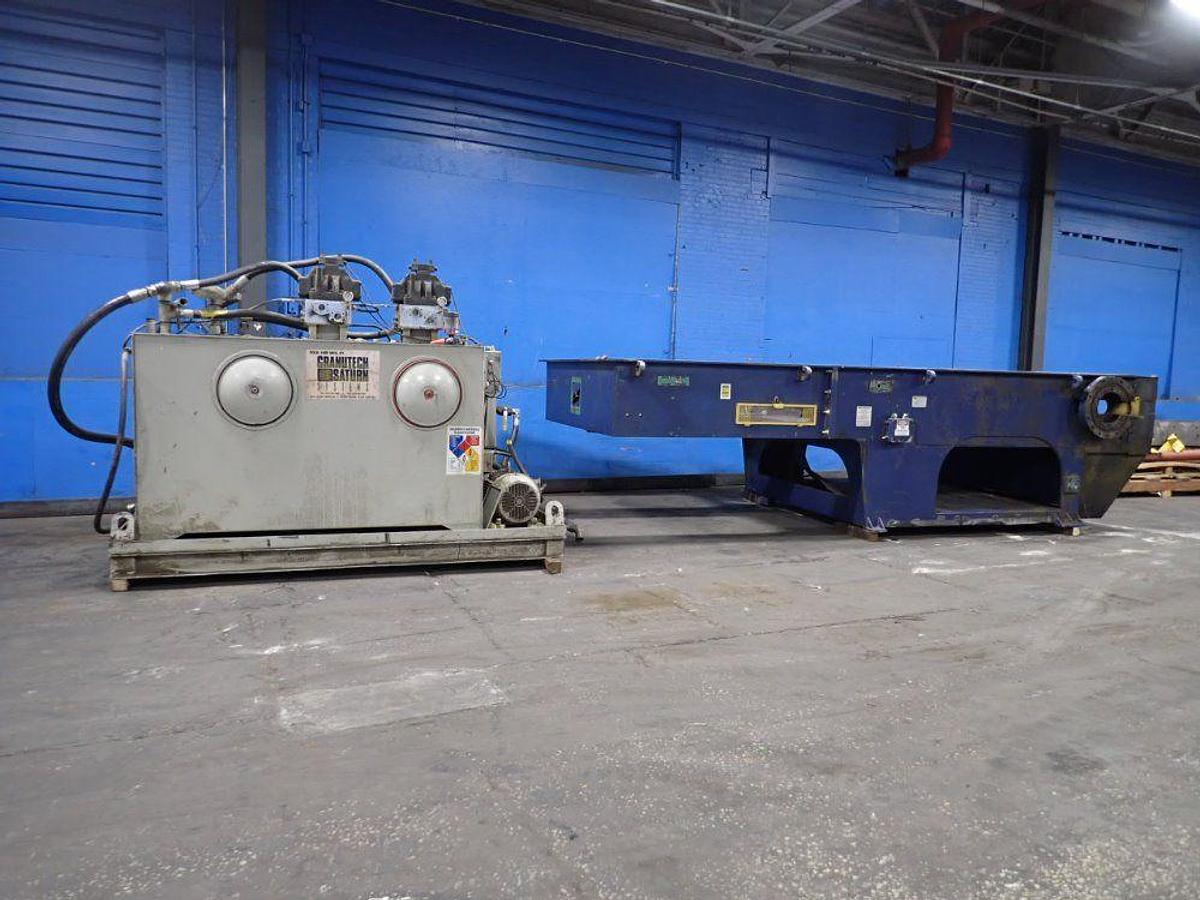 Used 63" GRANUTECH SATURN ROTO-GRIND MODEL M160H SINGLE SHAFT SHREDDER 200 HP