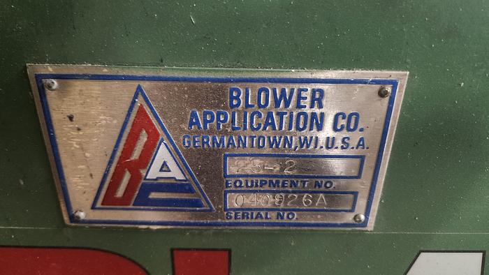 Used BLOAPCO 25-2 BLOWER