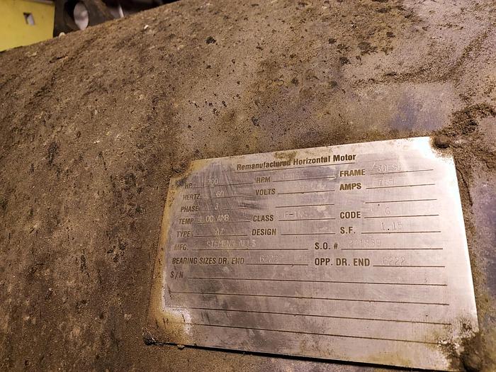 Used  SIEMENS-ALLIS 700 HP MOTOR 1155 RPM