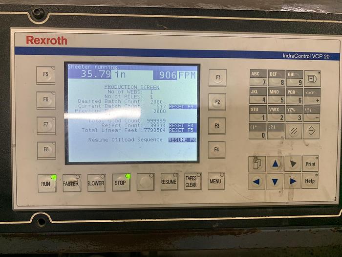 Used 65" WIDE MAXSON DUAL ROTARY SHEETER