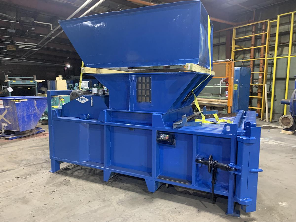 Used EXCEL EX-60 CLOSED DOOR BALER 20HP DUAL 6" CYLINDER