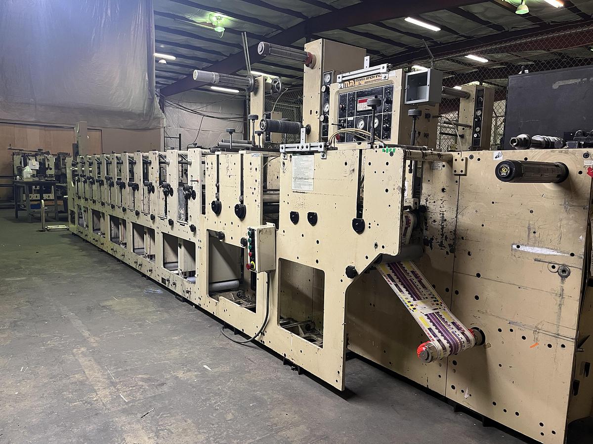 Used 10" WIDE MARK ANDY 2200 PRINTING PRESS 10 COLOR 