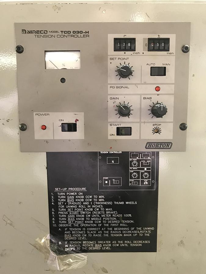 Used 13" ALLIED MODEL 313 4 COLOR 3 DIE STATION FLEXO PRESS