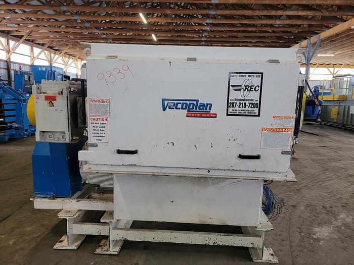Used 2008 VECOPLAN RG 52 / 100 SINGLE SHAFT SHREDDER 100HP with Discharge Conveyor and High Dump