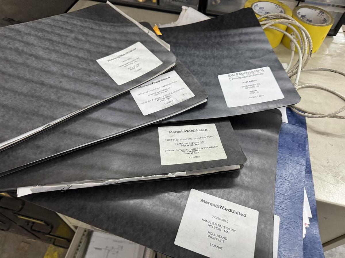 Used 73" WIDE BW PAPERSYSTEMS / MARQUIP DUAL ROTARY SHEETER WITH D2 SPLICER