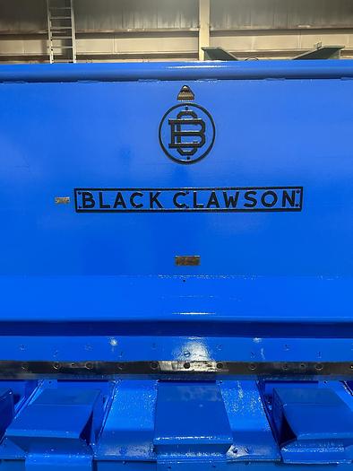Used 84" WIDE BLACK CLAWSON HYDRAULIC PAPER ROLL SPLITTER 72" DIAMETER - PENDING JF