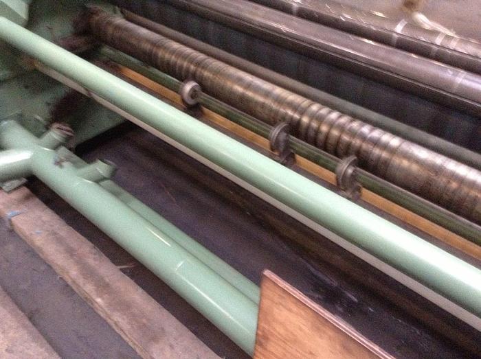 Used 74" DUSENBERY MODEL 260 FS DUPLEX CENTER SURFACE SLITTER REWINDER NO UNWIND