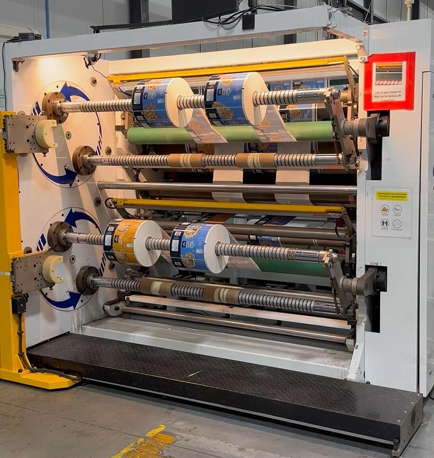 Used 63" WIDE SRC SYSTEMS LTD MODEL 600 DUPLEX TURRET SLITTER REWINDER - MANUFACTURED 2018
