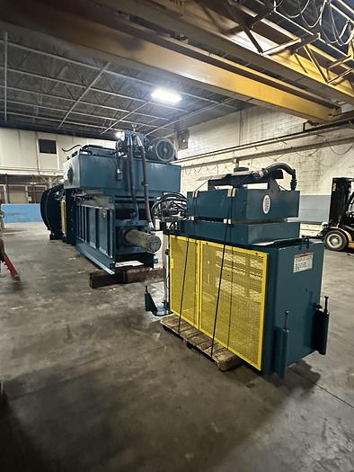 Used ECONOMY MODEL 5029AT9750 HORIZONTAL AUTO-TIE BALER WITH ALLEN BRADLEY CONTROLS 75 HP