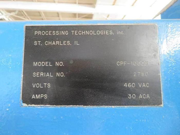 Used 1999 PTI pelletizing line with model TS4500 4.5″ 30:1 L/D extruder