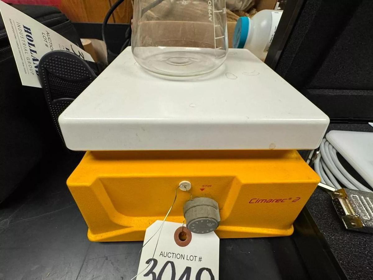 Used BARNSTEAD THERMOLYNE CIMAREC 2 HOT PLATE WITH BEAKER
