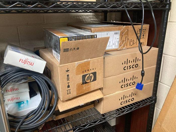 Used CONTENTS ON SHELVING SPARE IT GEAR