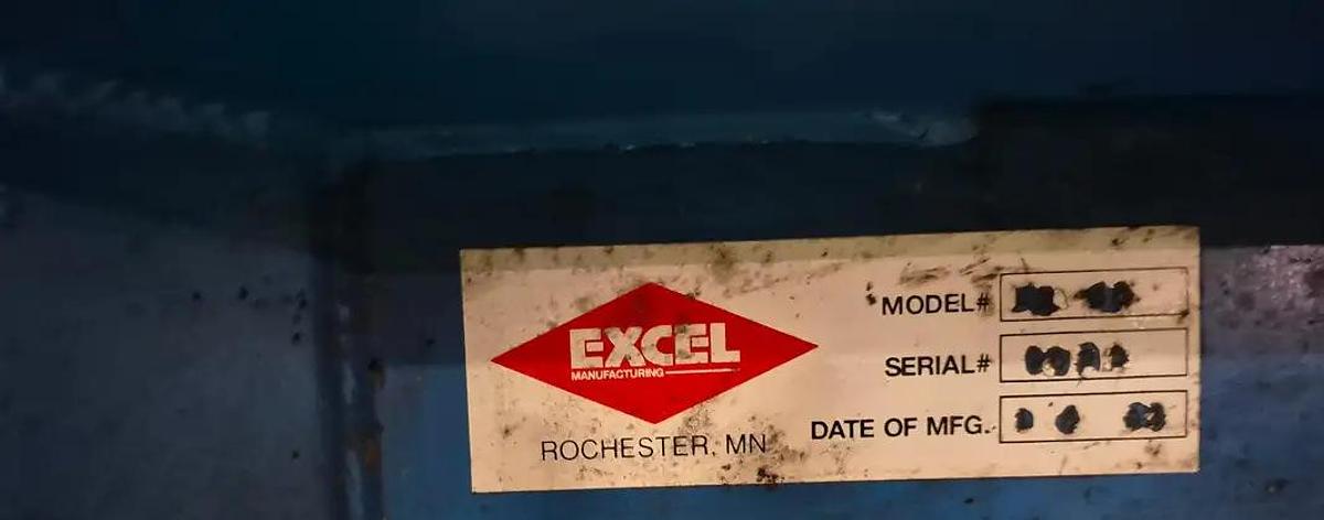 Used EXCEL EX-60 AUTOMATIC MANUAL TIE BALER WITH CONVEYOR 