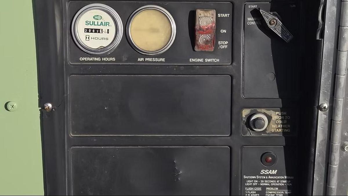 Used SULLAIR MODEL 185 PORTABLE AIR COMPRESSOR