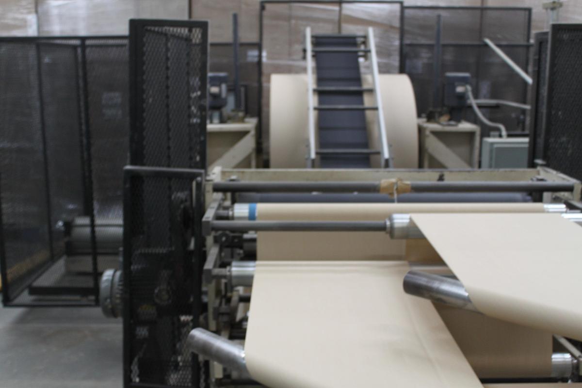 Used 37" WIDE GREENBAY ENGINEERING SINGLE FOLD DISPENCER TOWEL WITH BRETTING BANDER