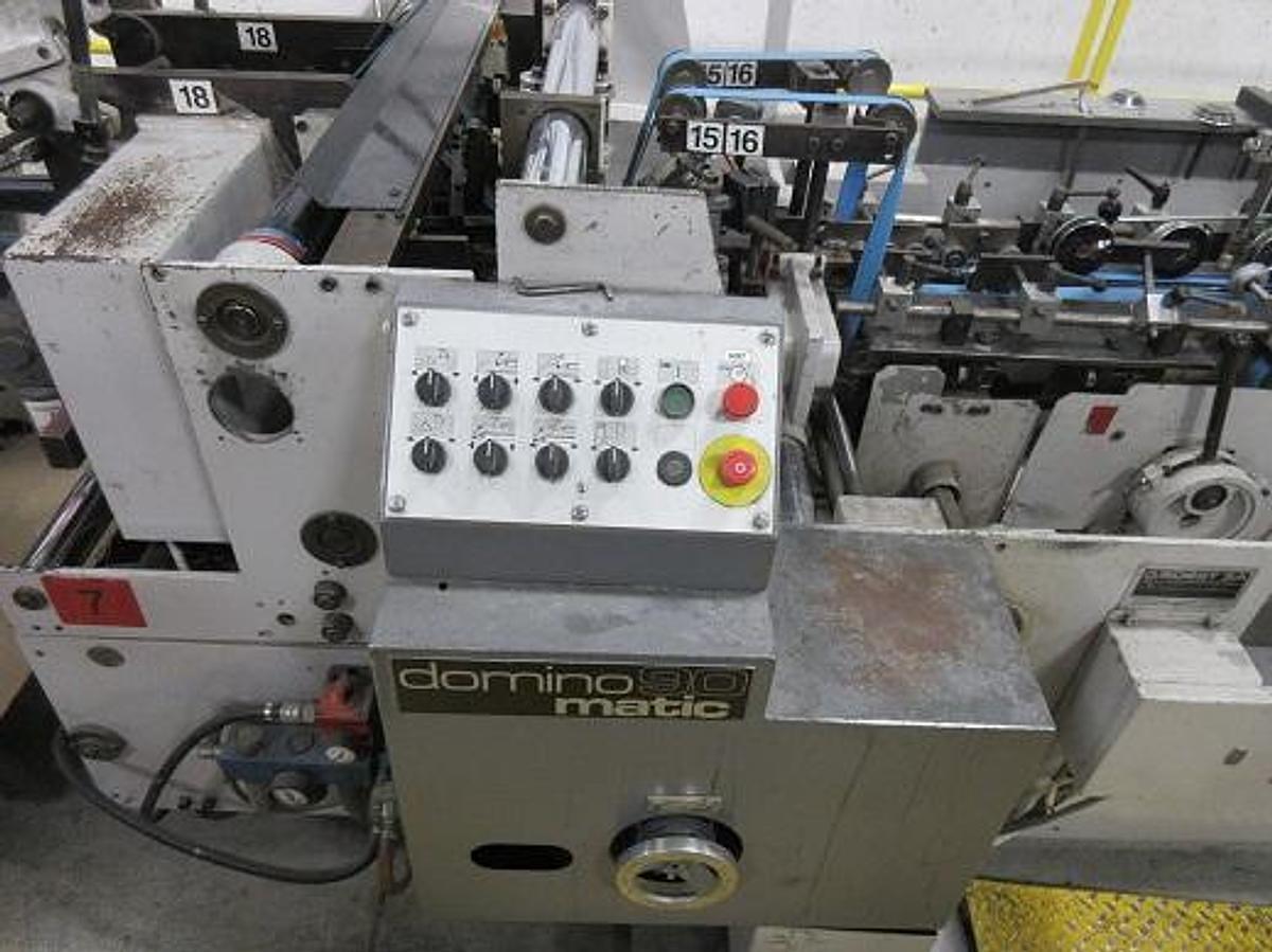Used BOBST DOMINO 90 MATIC FOLDER GLUER 
