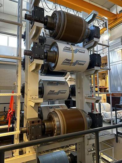 Used 21.6" (550MM) VALMET PILOT SUPER CALENDAR STACK - 13 ROLLERS