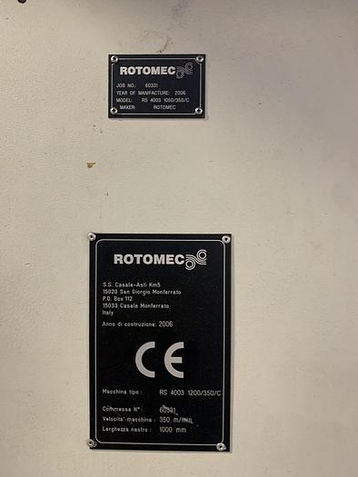 Used 40" ROTOMEC MODEL RS 4003 10 COLOR ROTOGRAVURE PRESS (SOLVENT INK) MFG. 2006