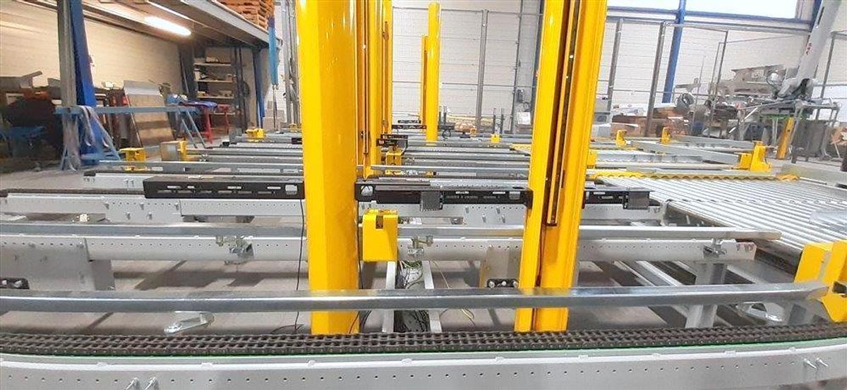 Used PATTYN HIGH-SPEED CASE ERECTING AND BAG INSERTING AUTOMATED PACKAGING SYSTEM