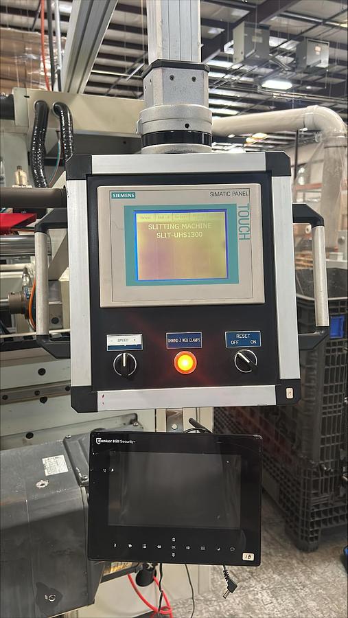 Used 51" WIDE KARLVILLE DUPLEX SLITTER REWINDER MODEL SLIT-JHS-1300 MFG 2013