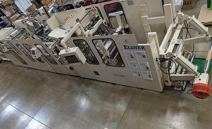 Used 31.5" (800M) ELNSER GIFT WRAP LINE WITH OVERWRAPPER & SHRINK SEAL MFG 2018
